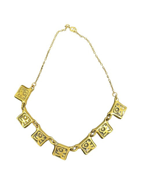 Collier M BUFFET doré