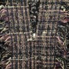 Gilet T 46 CHANEL laine fils argent multicolore