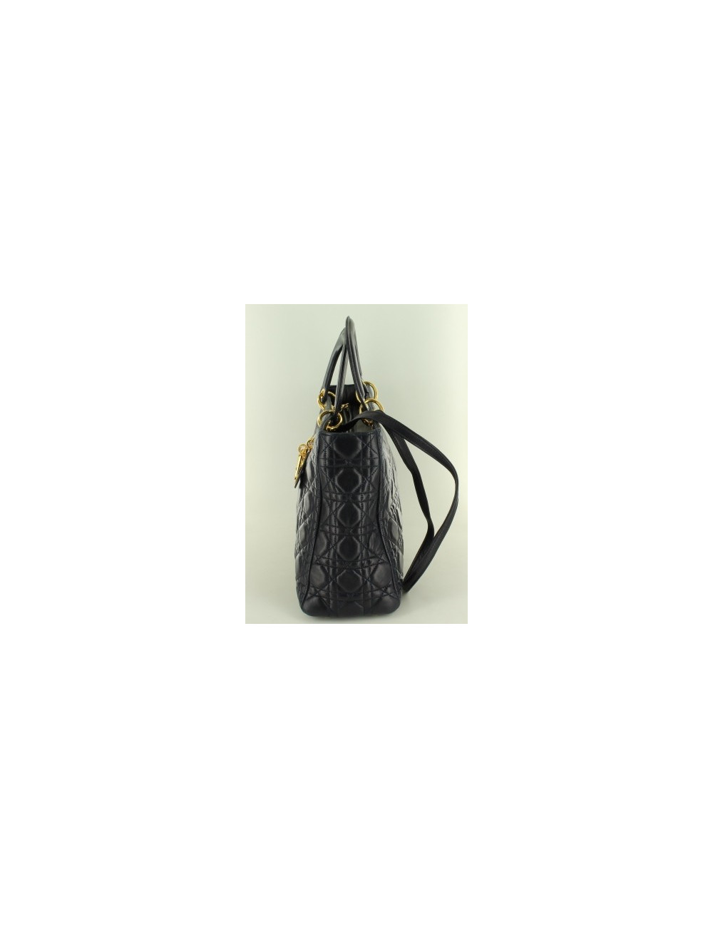 sac lady DIOR bleu marine GM