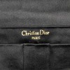 Pochette CHRISTIAN DIOR satin noir Vintage
