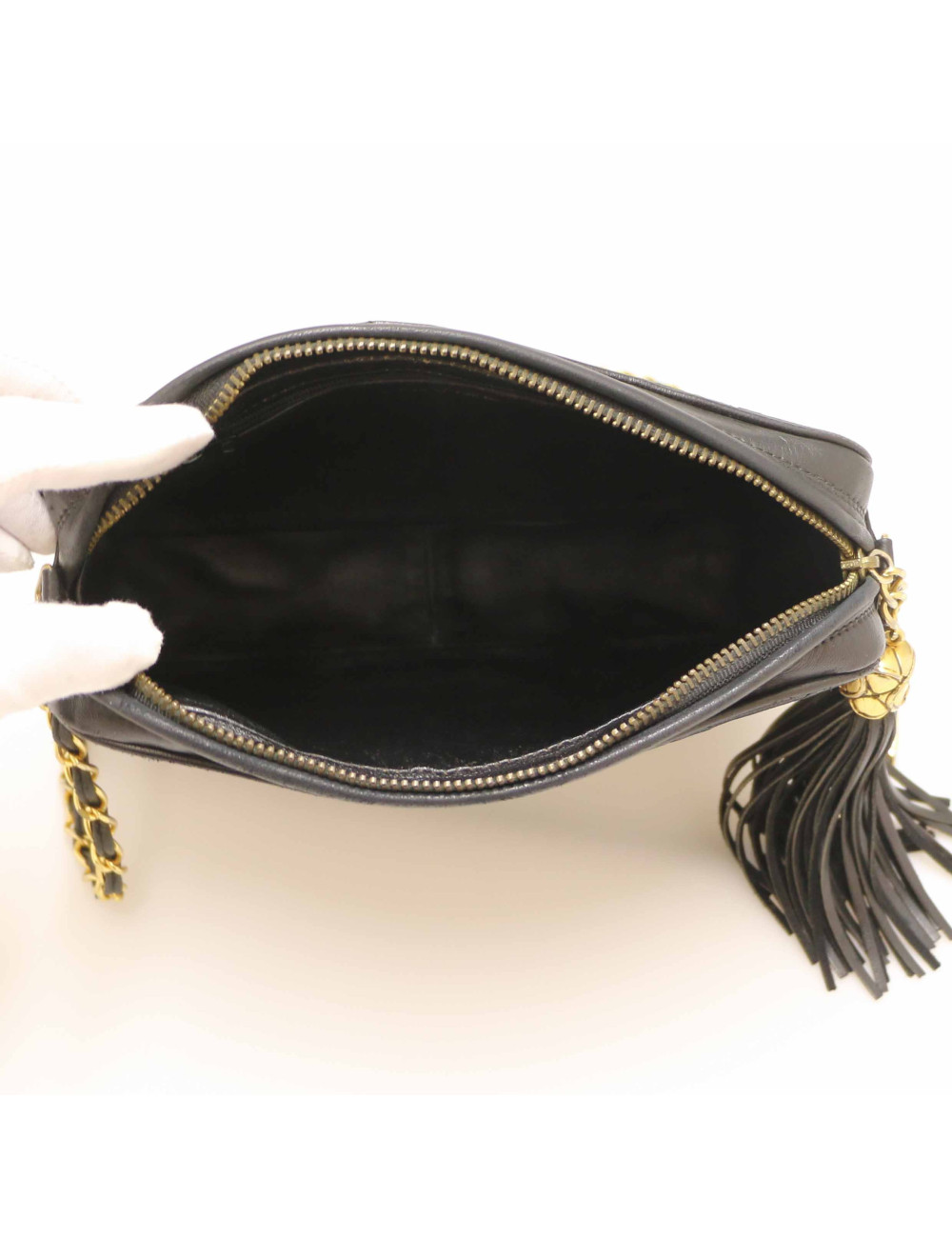 Sac camera CHANEL vintage noir