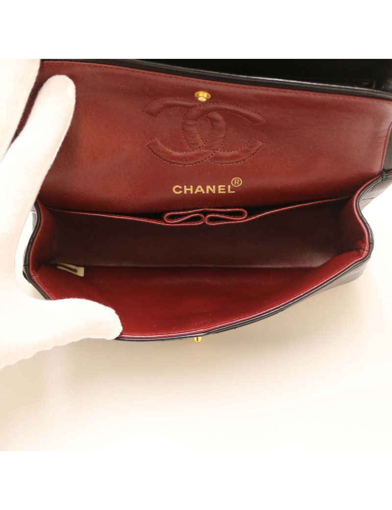 Sac classique CHANEL occasion noir