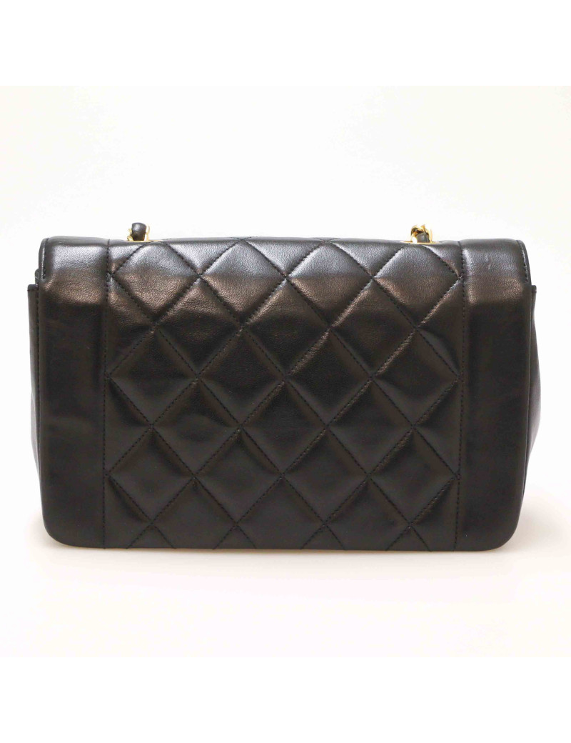Sac CHANEL Diana cuir noir