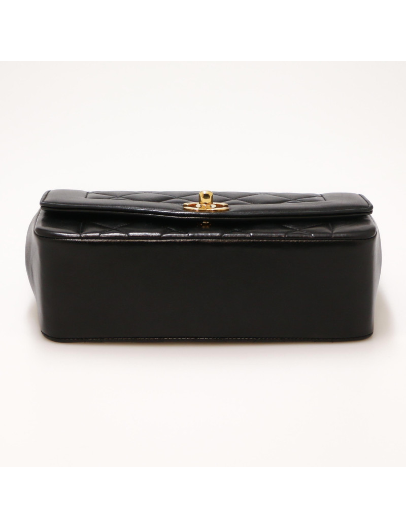 Sac CHANEL Diana cuir noir