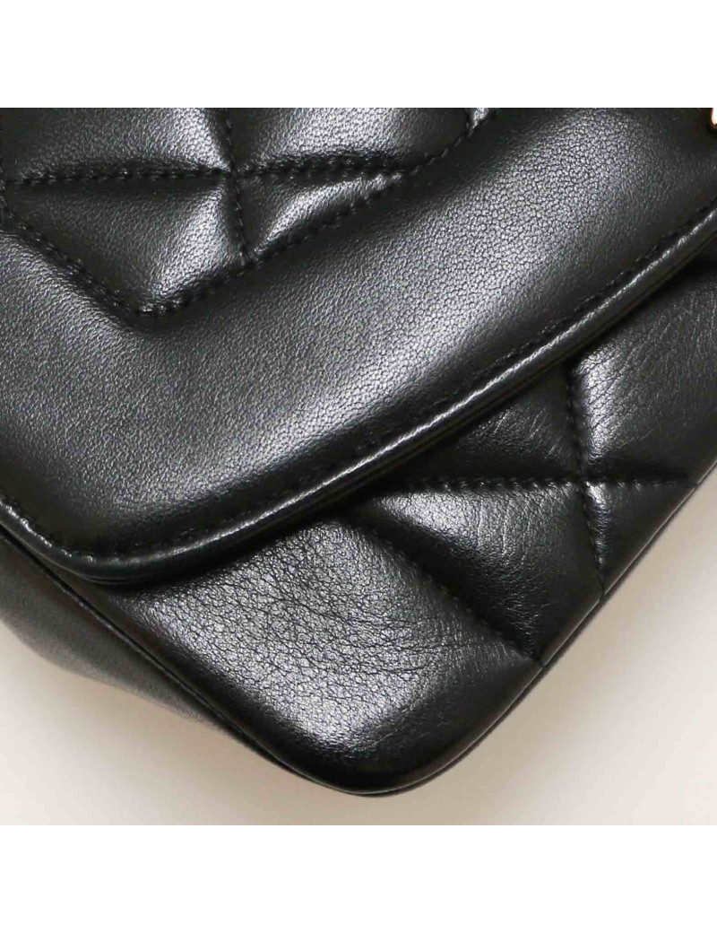 Sac CHANEL Diana cuir noir