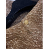 Veste CHANEL T 36 laine marron et beige avec haut en soie lamé or 