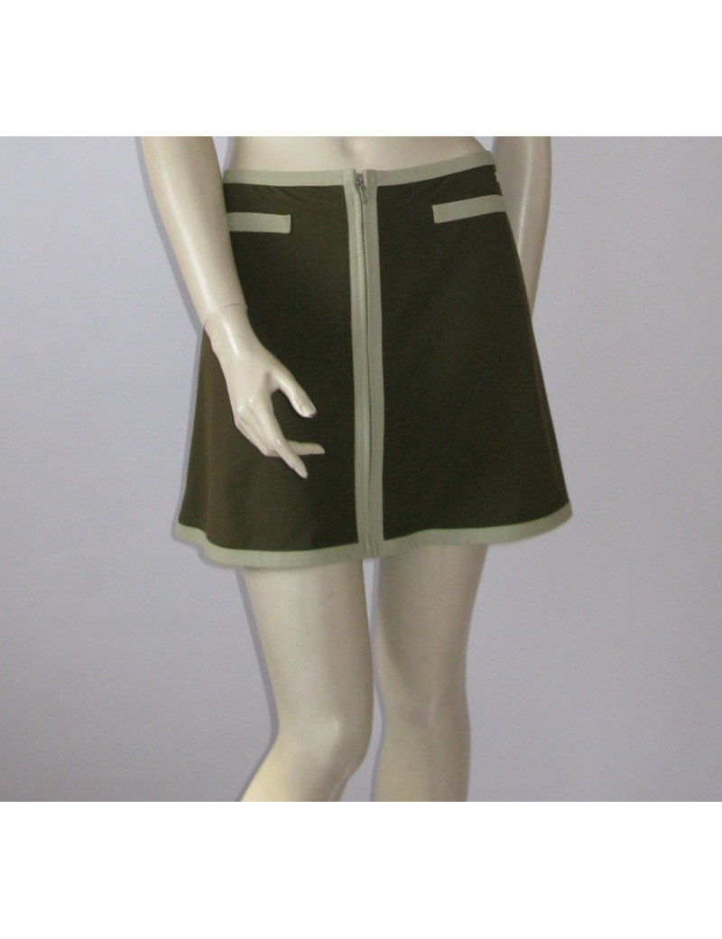 Jupe CHANEL lycra  kaki sport