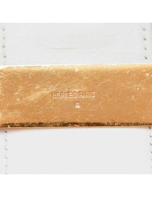 Ceinture CDC HERMES cuir blanc