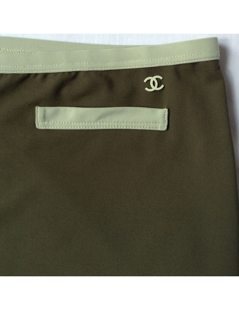 Jupe CHANEL lycra  kaki sport
