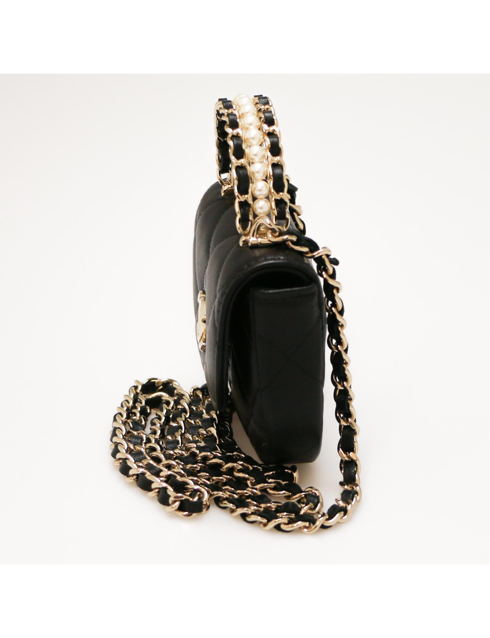 Mini sac CHANEL matelassé noir