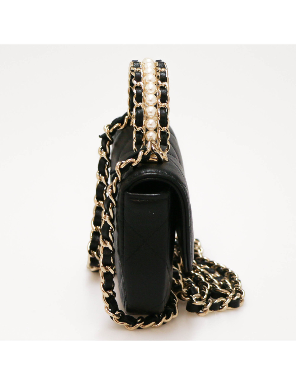 Mini sac CHANEL matelassé noir