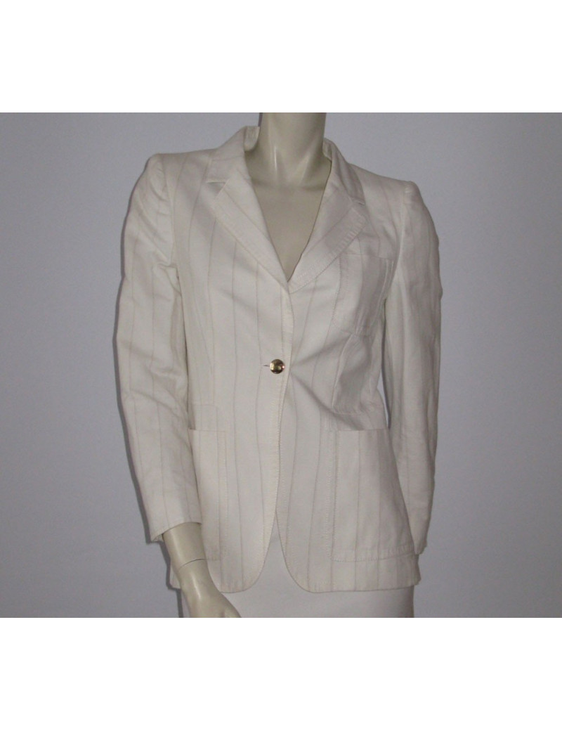 Veste GUCCI blanche rayée T40It