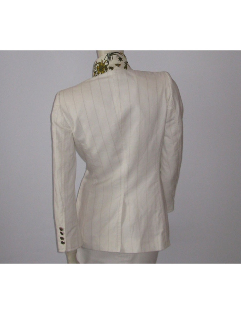 veste GUCCI blanche rayée t38 it