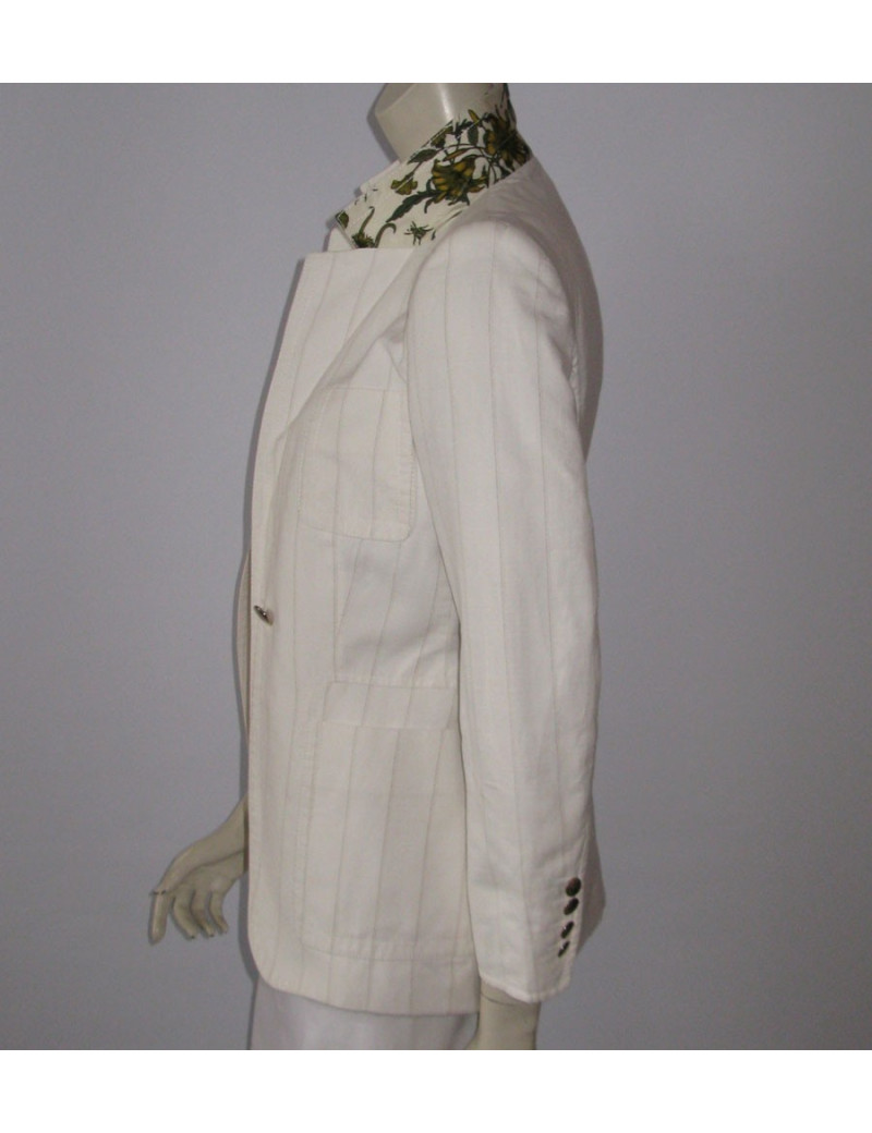 veste GUCCI blanche rayée t38 it