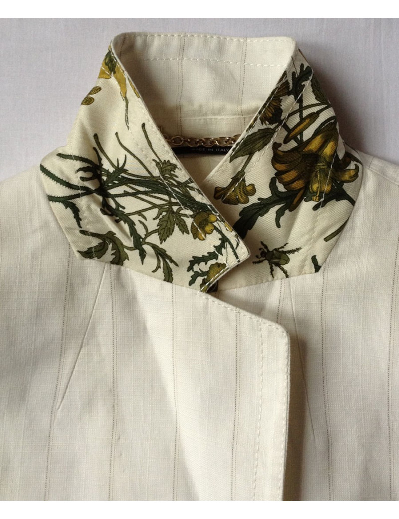 veste GUCCI blanche rayée t38 it