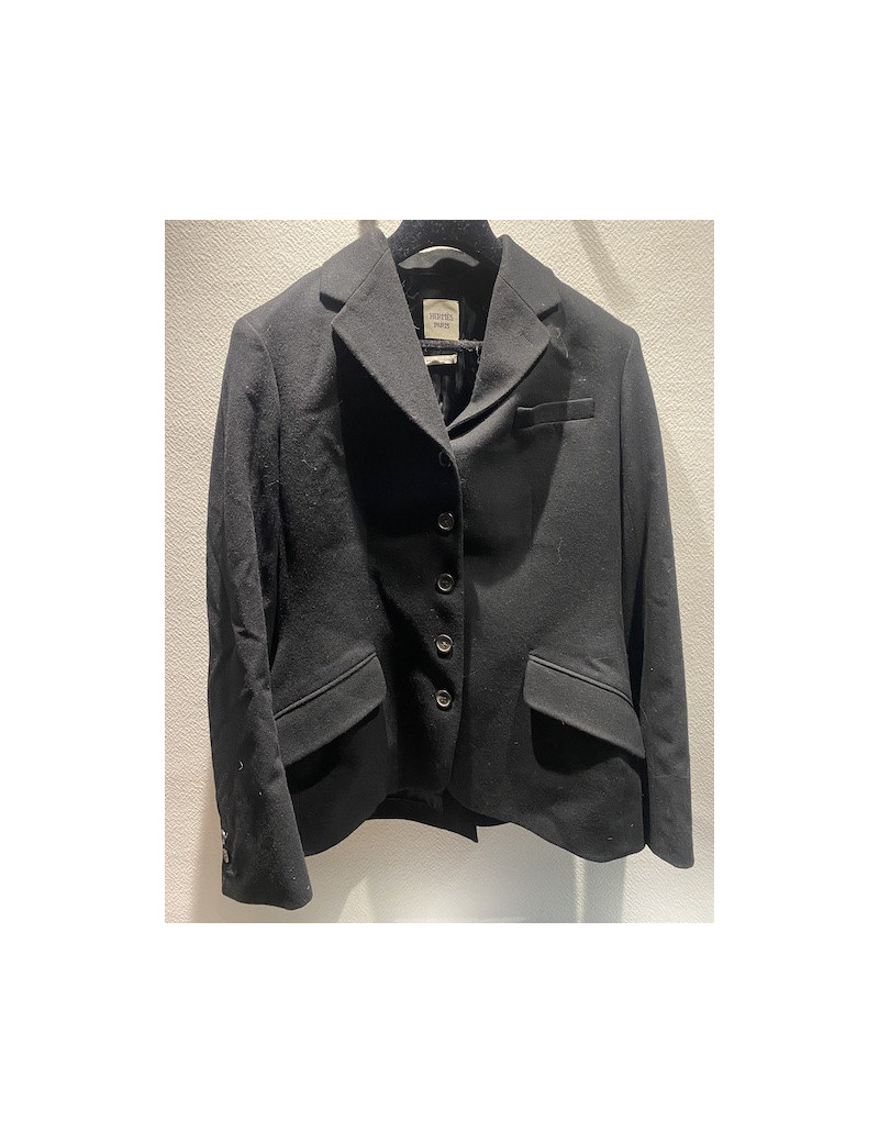Veste T44 HERMES laine noire