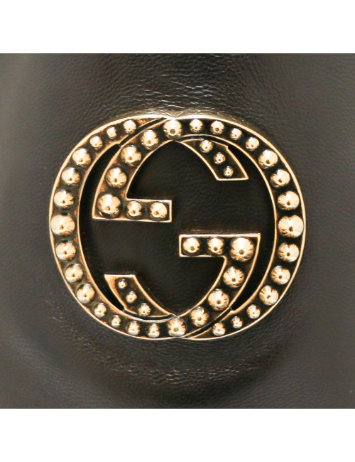 Bottes GUCCI T 36.5 cuir d'agneau souple noir