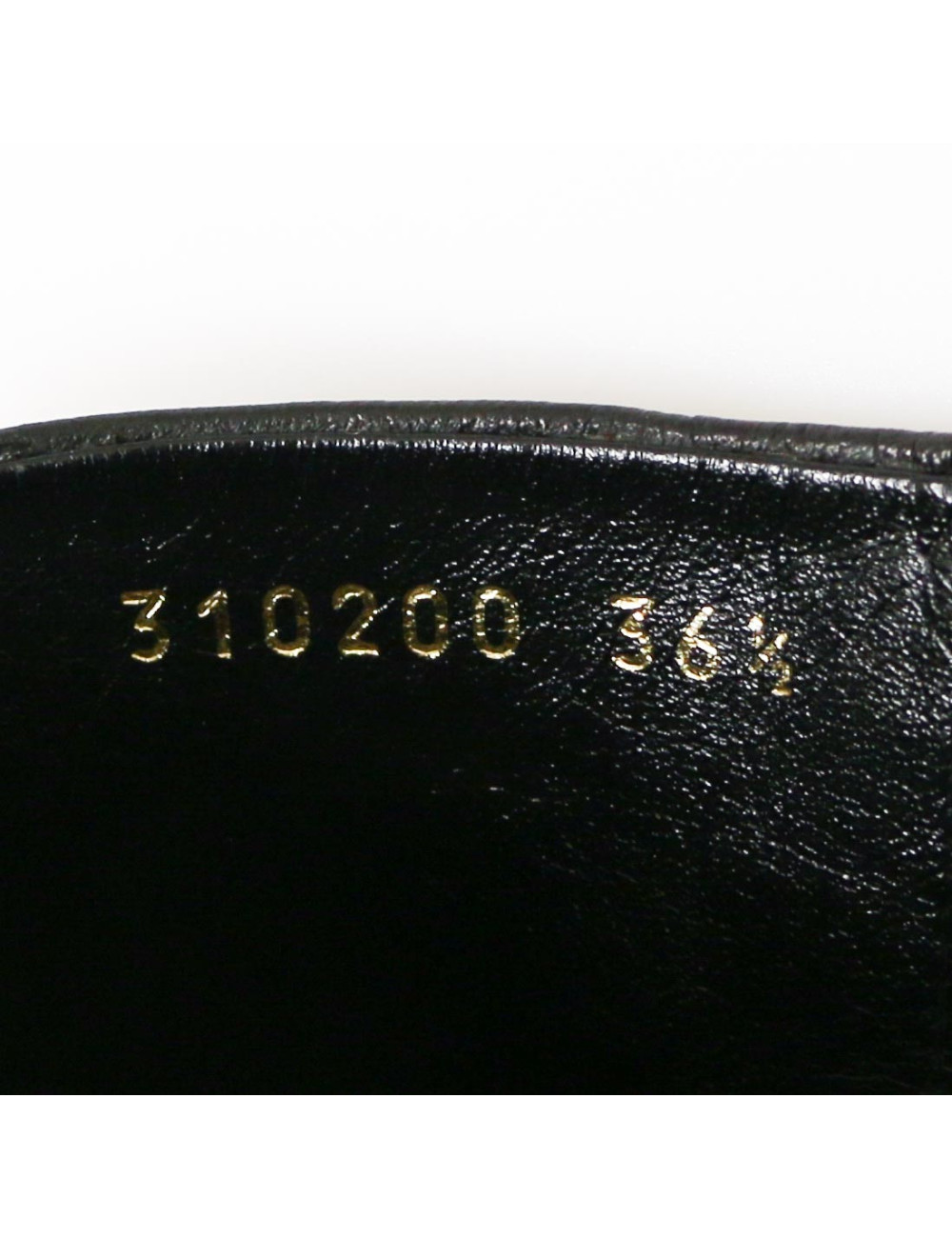 Bottes GUCCI T 36.5 cuir d'agneau souple noir