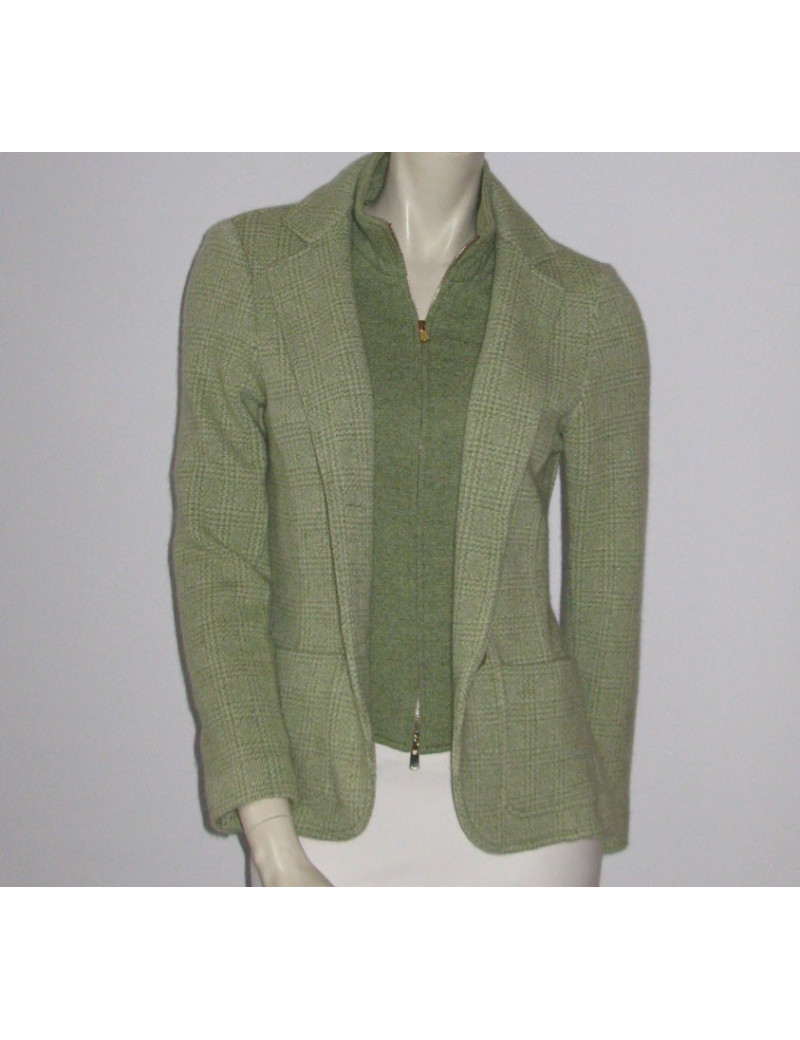 veste FRANCK NAMANI cachemire vert