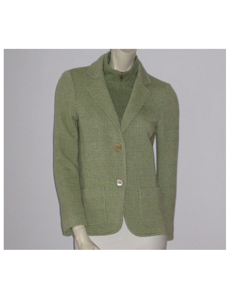 veste FRANCK NAMANI cachemire vert
