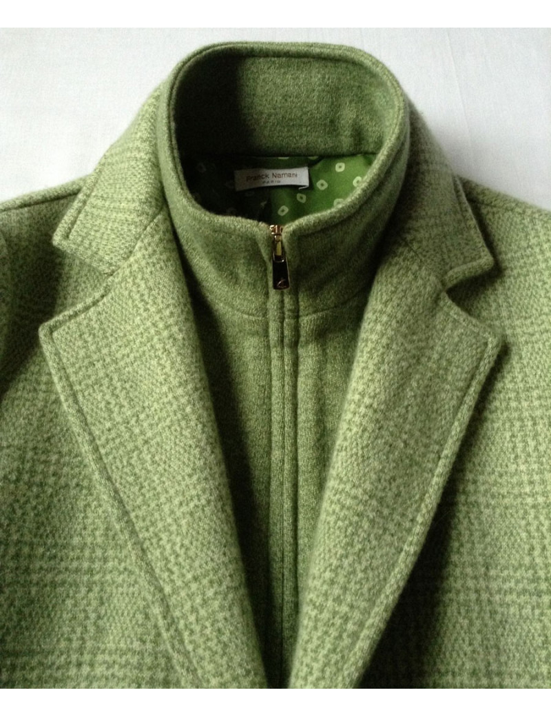 veste FRANCK NAMANI cachemire vert