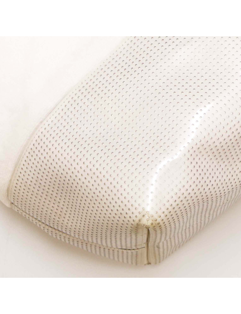 Grand sac de plage CHANEL éponge blanc