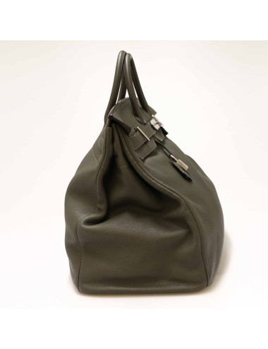 HERMES HAC Haut à courroies  green Togo leather 2