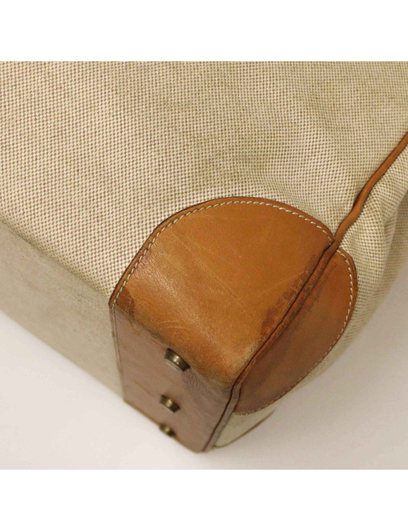 HAC 50 HERMES  toile et cuir