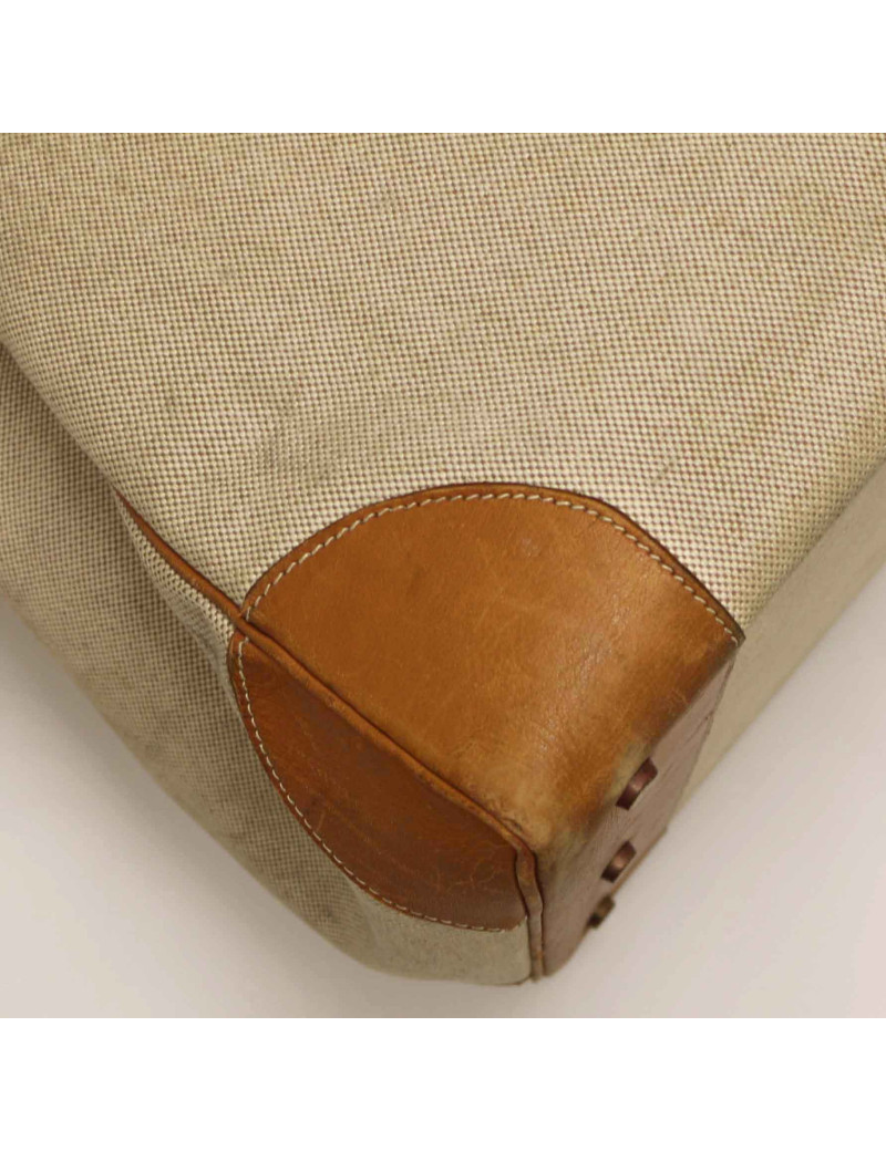 HAC 50 HERMES  toile et cuir