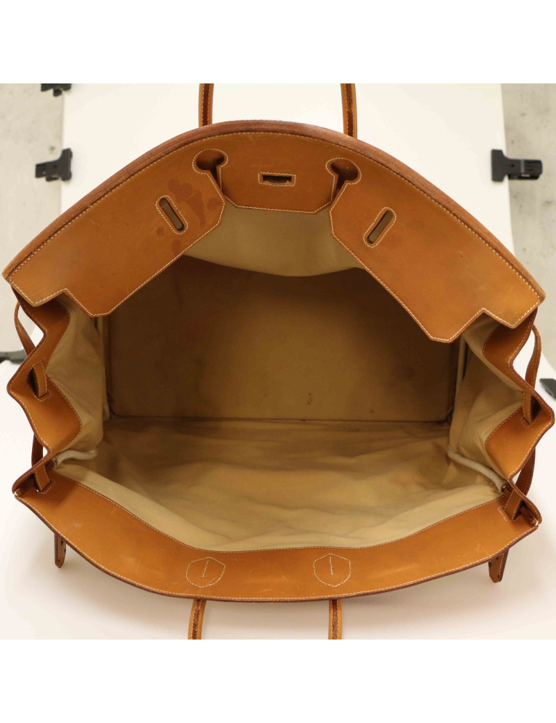 HAC 50 HERMES  toile et cuir