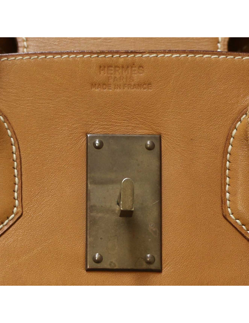 HAC 50 HERMES  toile et cuir