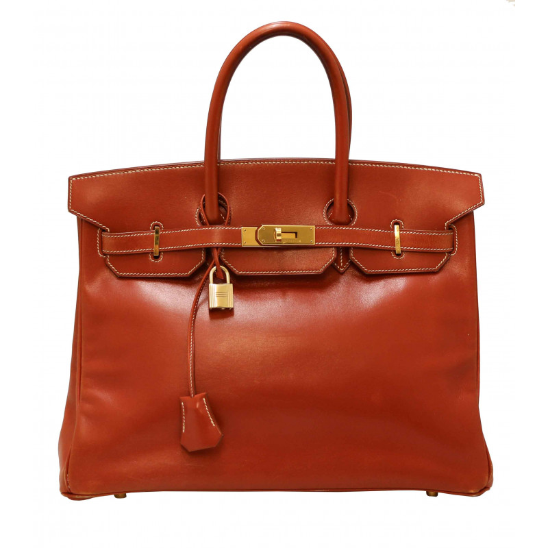 Vintage brown leather HERMES bag - VALOIS VINTAGE PARIS