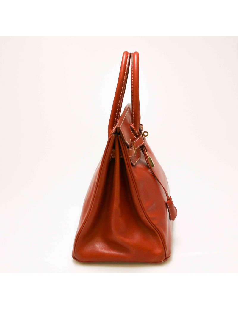 HERMES Birkin 35 Box brick leather