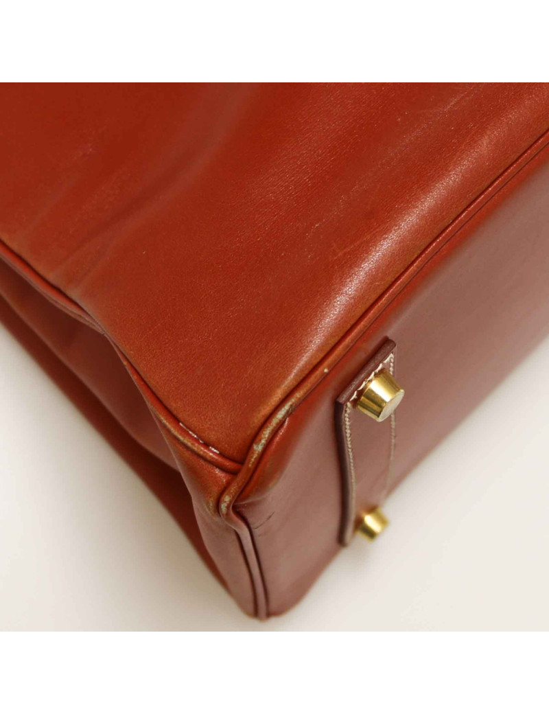 HERMES Birkin 35 Box brick leather