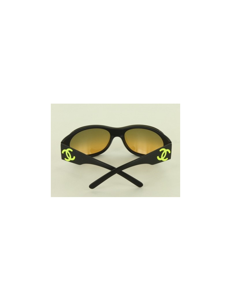 Lunettes de soleil CHANEL  "cc" vert fluo