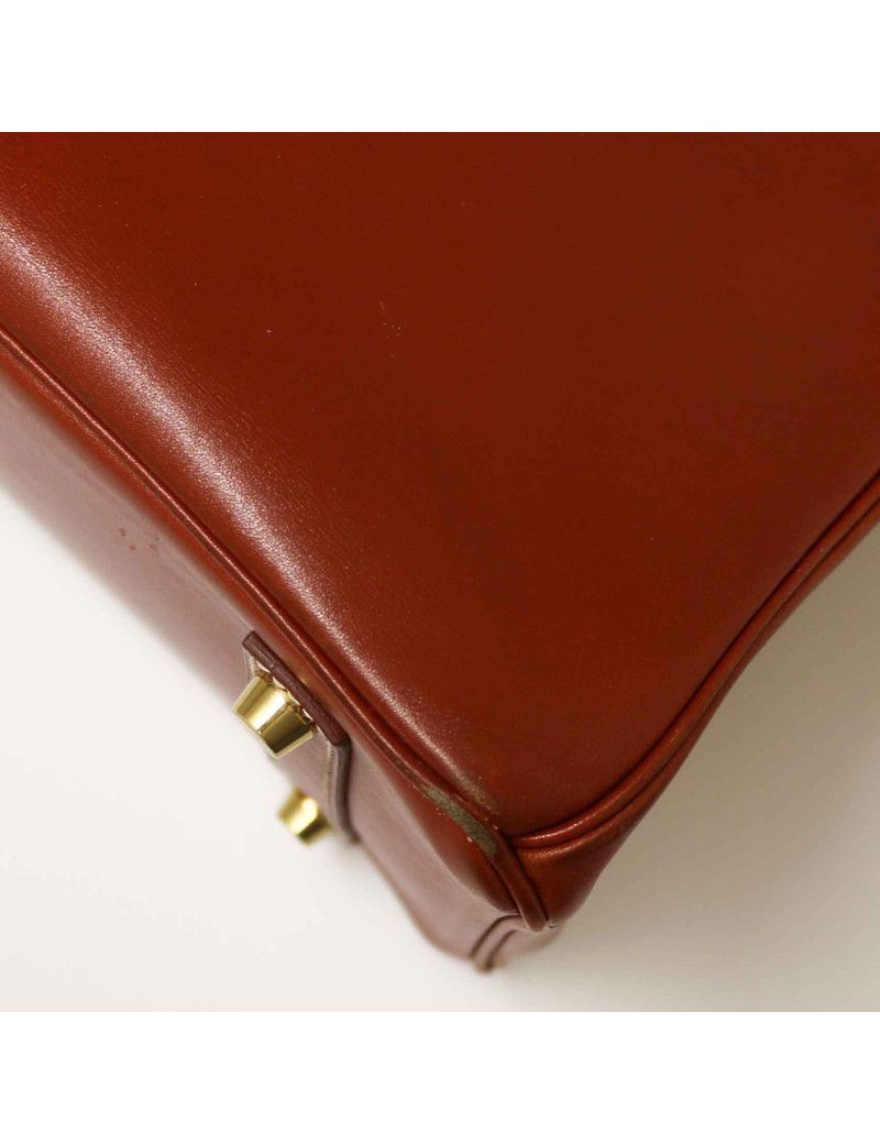 HERMES Birkin 35 Box brick leather