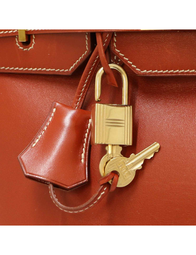 HERMES Birkin 35 Box brick leather