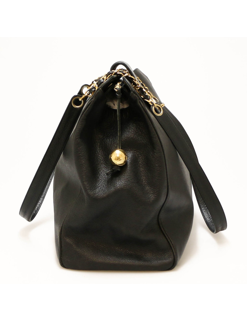 Cabas XL CHANEL cuir caviar grainé