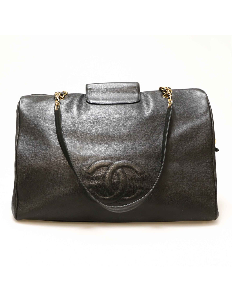 Cabas XL CHANEL cuir caviar grainé