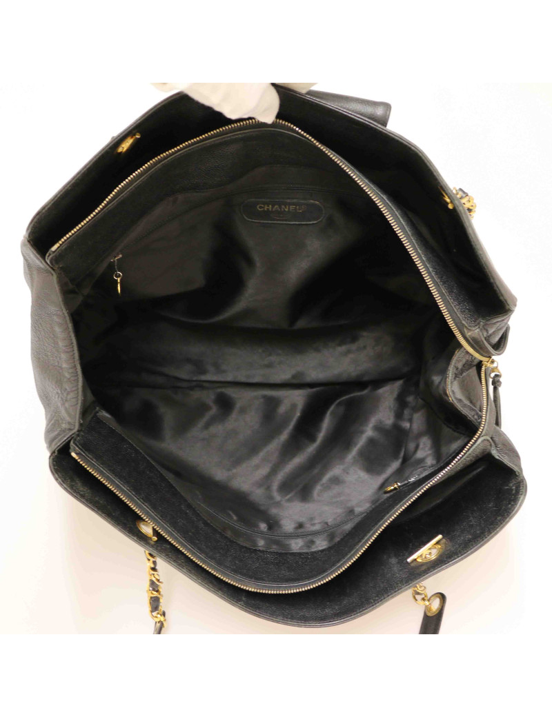 Cabas XL CHANEL cuir caviar grainé