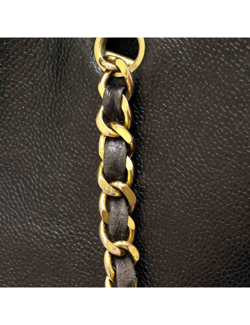Cabas XL CHANEL cuir caviar grainé