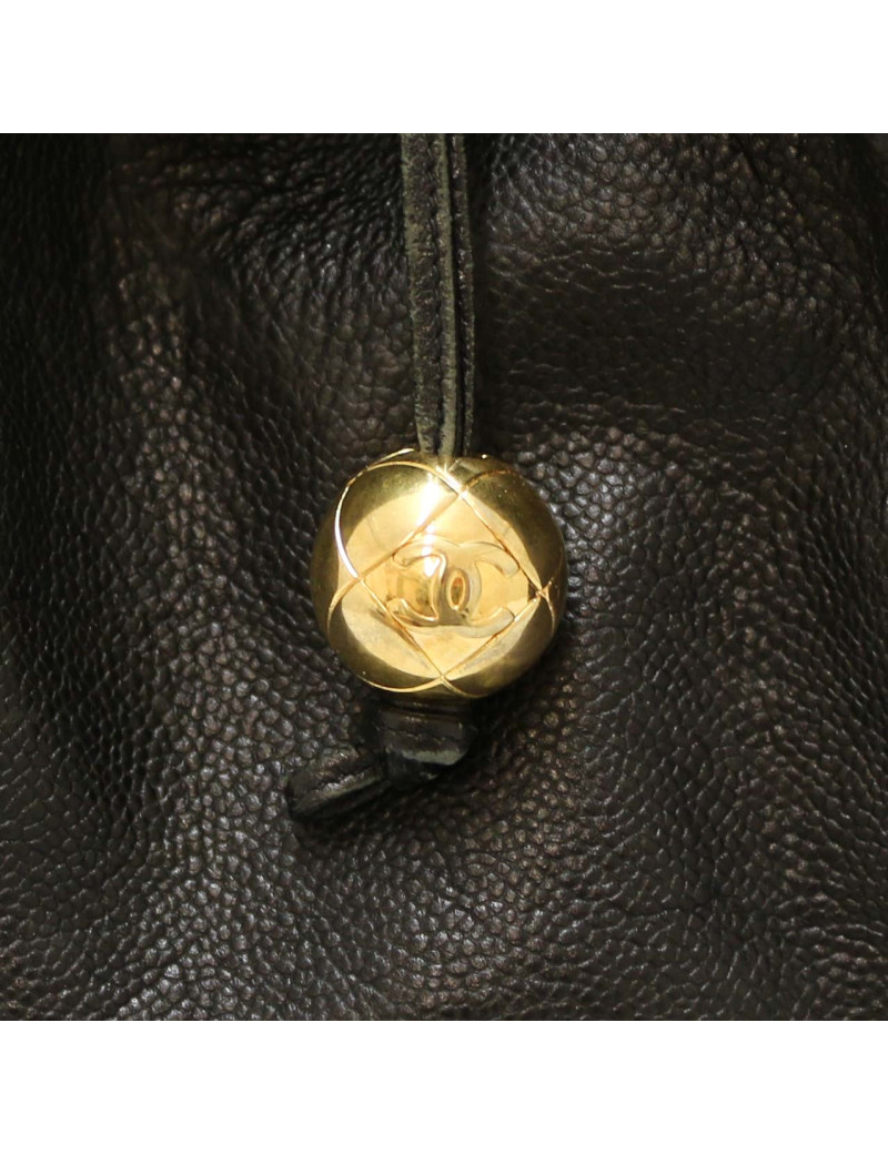 Cabas XL CHANEL cuir caviar grainé