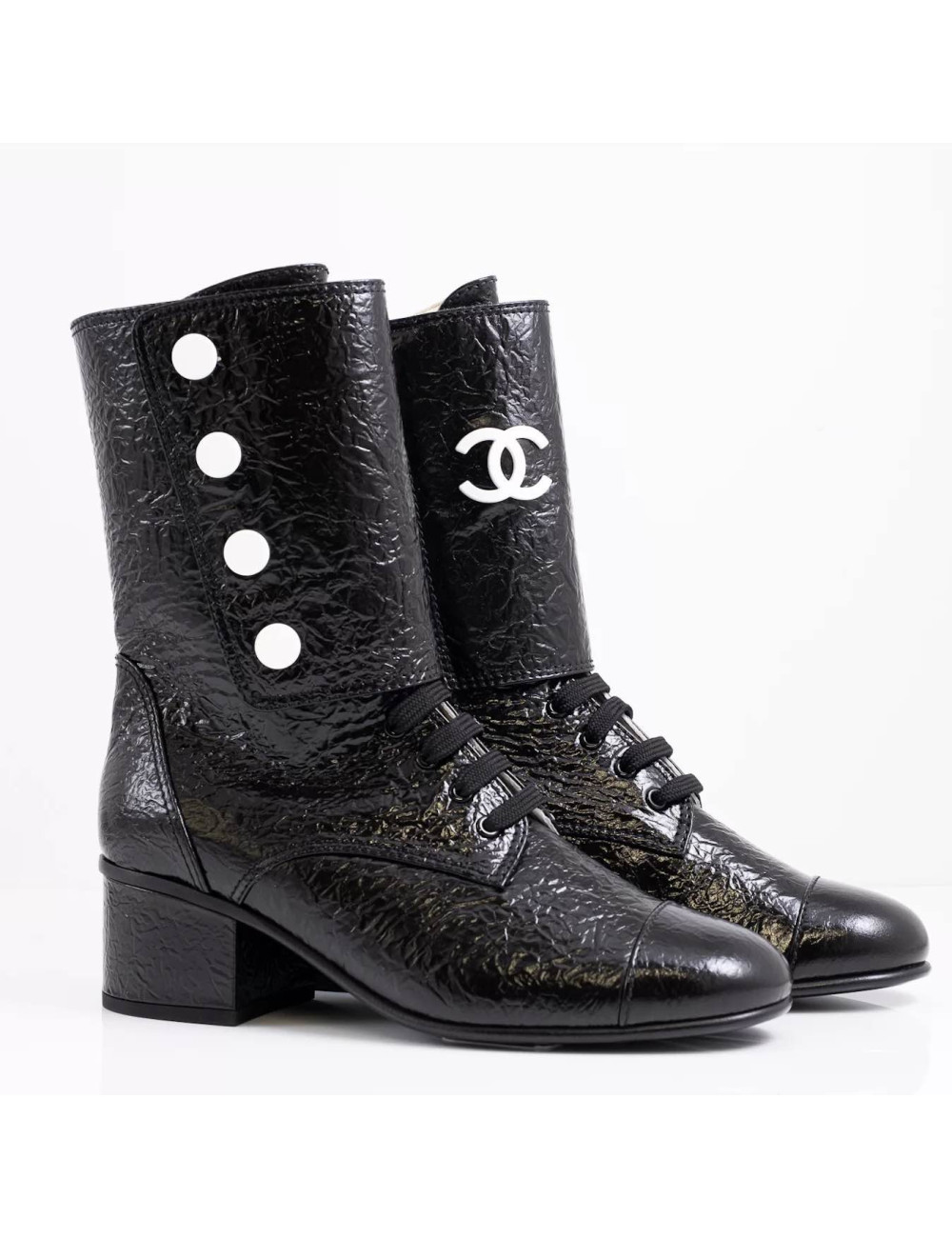 Boots CHANEL T 37 noires