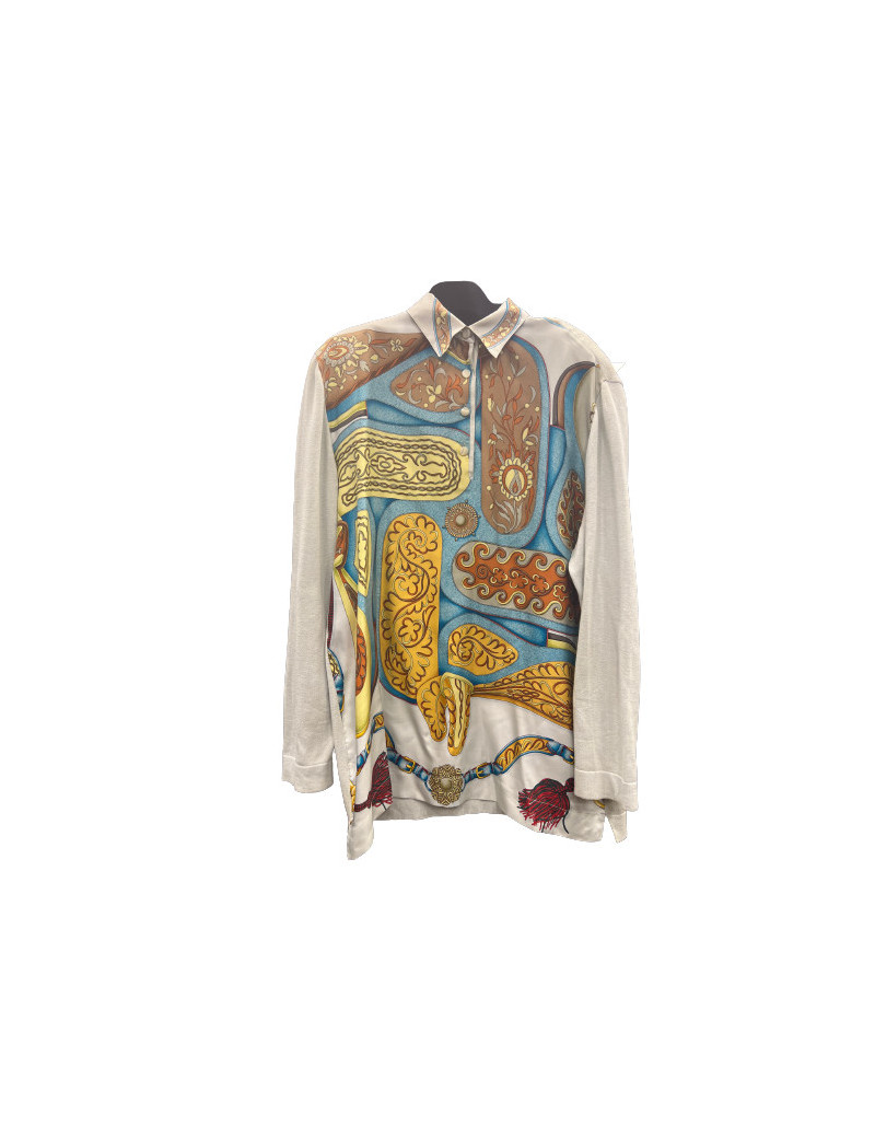 Chemise HERMES soie modèle "Festival"