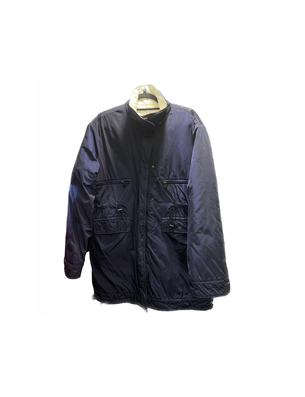 Parka CHANEL toile bleu marine