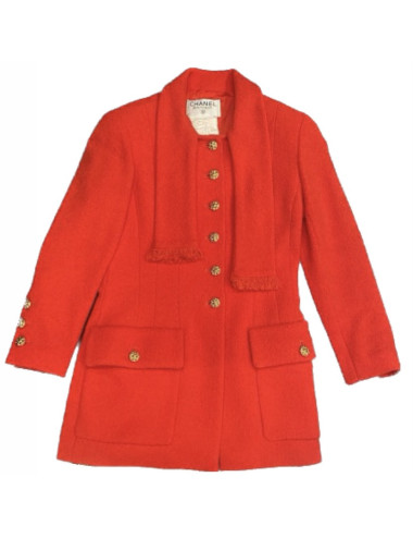 Chanel Vintage red jacket 2