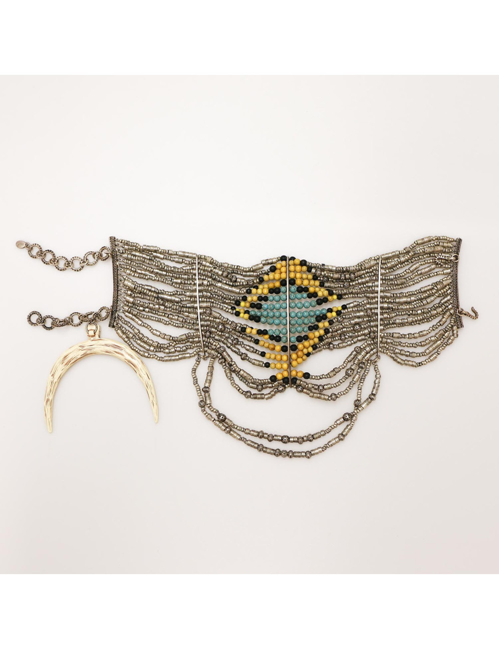 DIOR haute couture Massaï ceremonial necklace by JOHN GALLIANO