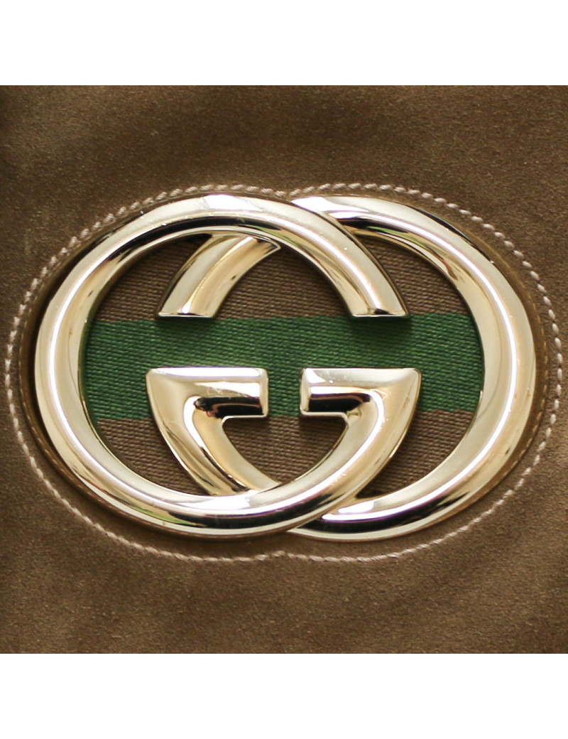 Cabas GUCCI suede marron