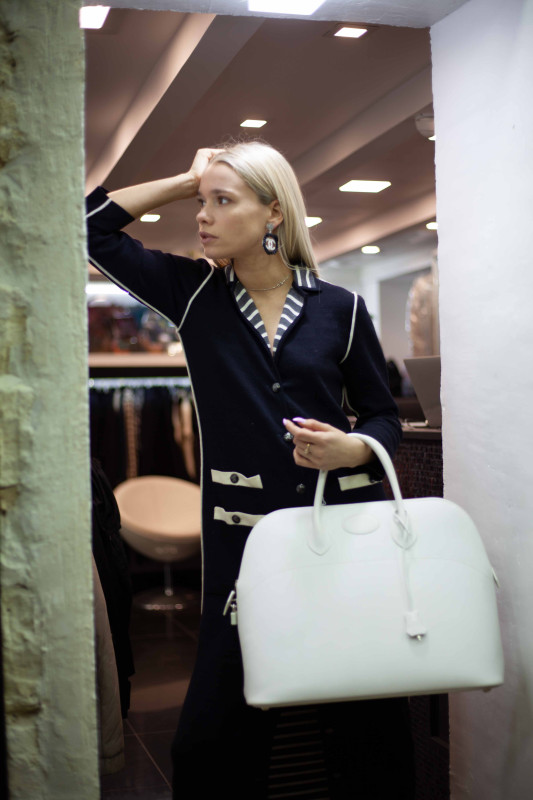 Sac Bolide HERMES blanc Epsom blanc, OCCASION certifiée authentique