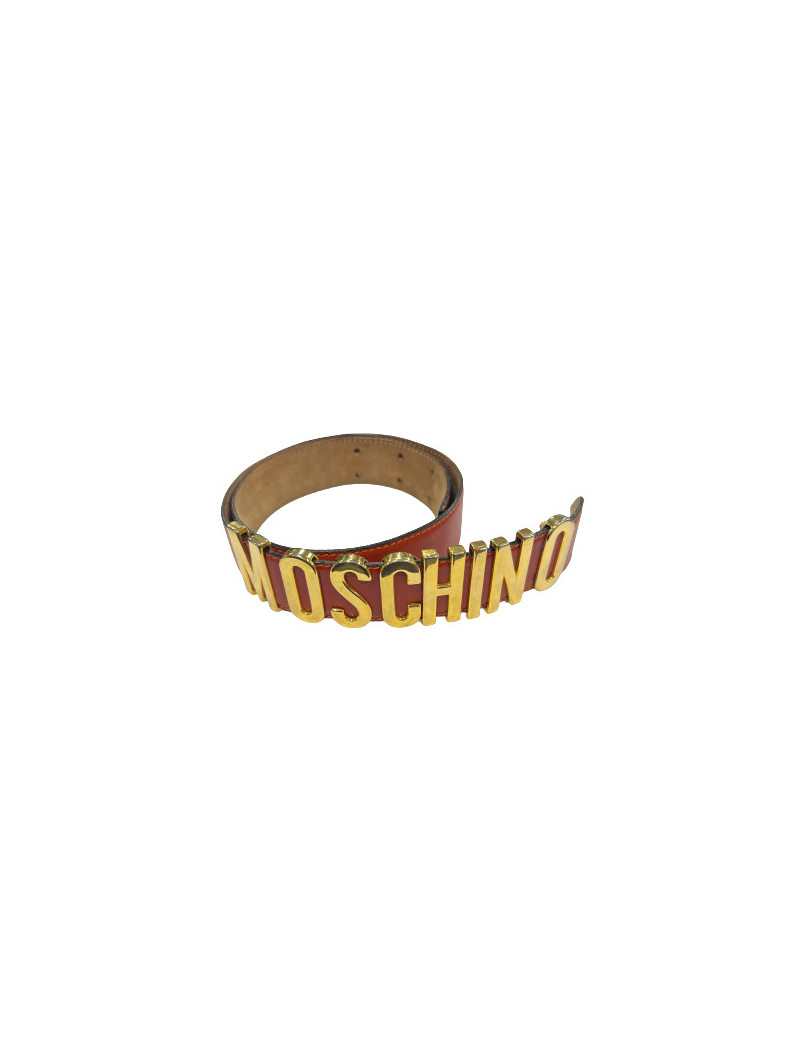 Ceinture MOSCHINO cuir rouge